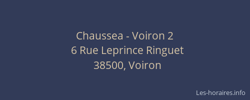 Chaussea - Voiron 2