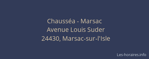Chausséa - Marsac