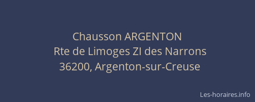 Chausson ARGENTON