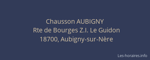 Chausson AUBIGNY