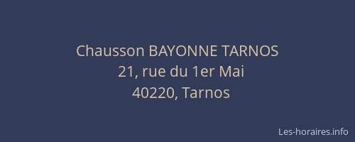 Chausson BAYONNE TARNOS