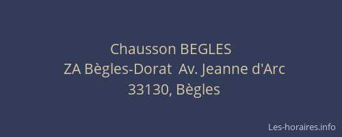 Chausson BEGLES
