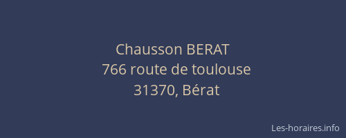 Chausson BERAT
