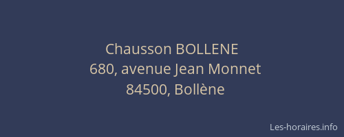 Chausson BOLLENE