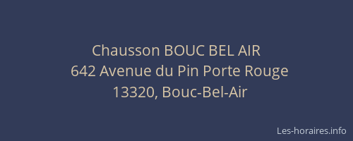Chausson BOUC BEL AIR