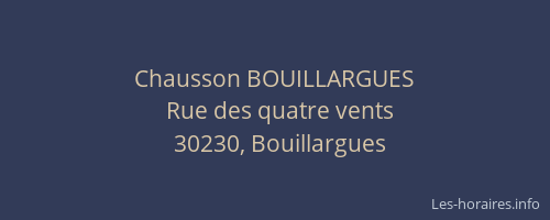 Chausson BOUILLARGUES