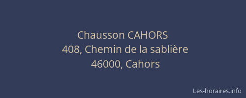 Chausson CAHORS