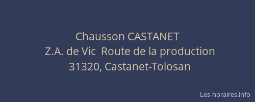 Chausson CASTANET