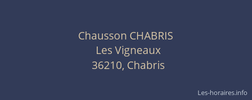 Chausson CHABRIS