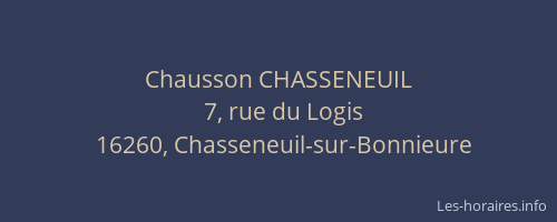 Chausson CHASSENEUIL