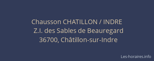 Chausson CHATILLON / INDRE