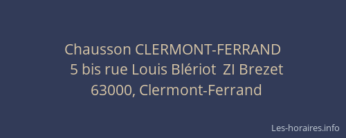 Chausson CLERMONT-FERRAND