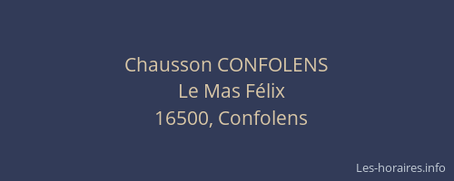 Chausson CONFOLENS