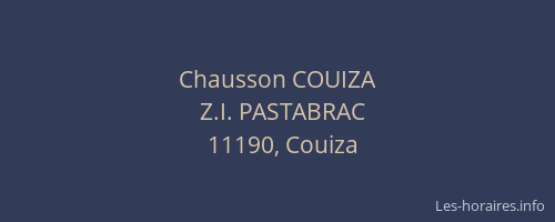 Chausson COUIZA