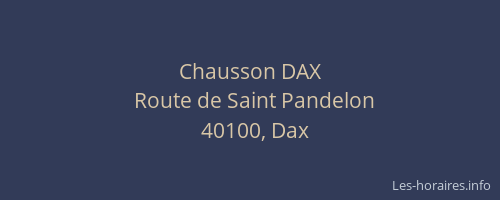 Chausson DAX