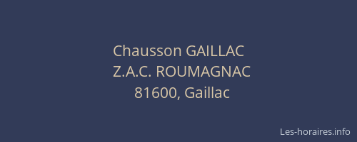 Chausson GAILLAC