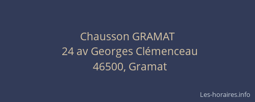 Chausson GRAMAT