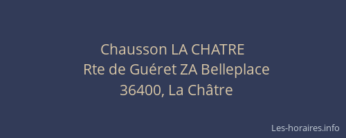 Chausson LA CHATRE