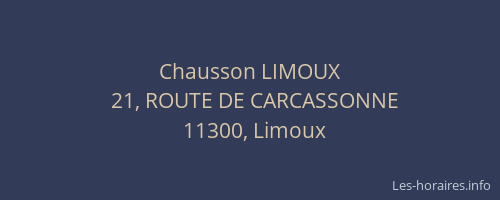 Chausson LIMOUX