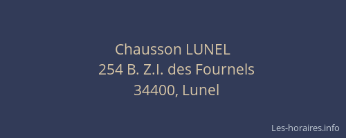 Chausson LUNEL