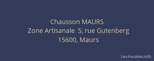 Chausson MAURS
