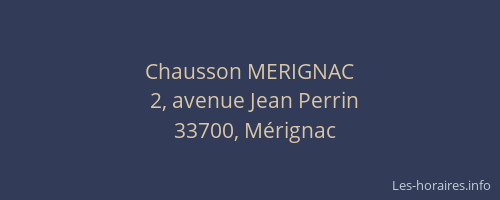 Chausson MERIGNAC