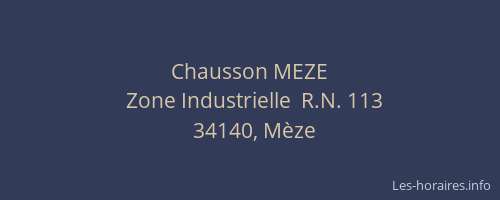 Chausson MEZE