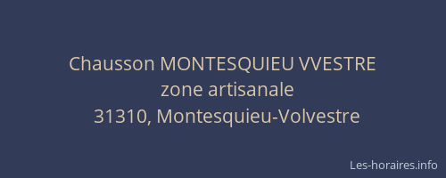 Chausson MONTESQUIEU VVESTRE