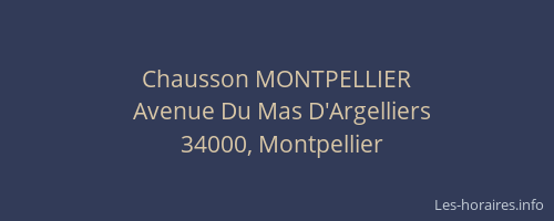 Chausson MONTPELLIER