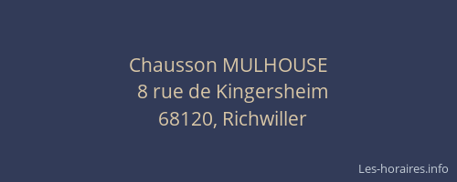 Chausson MULHOUSE