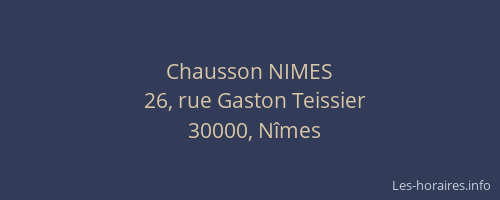 Chausson NIMES