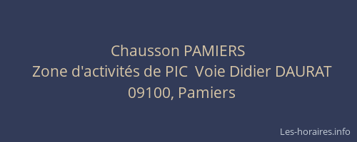 Chausson PAMIERS