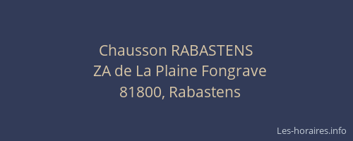 Chausson RABASTENS