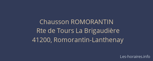 Chausson ROMORANTIN