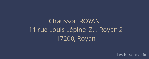 Chausson ROYAN