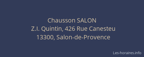 Chausson SALON
