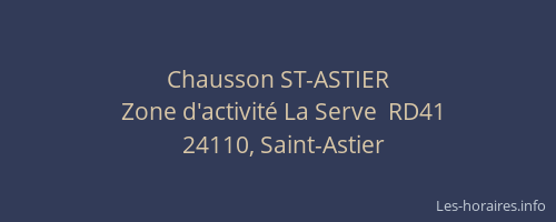 Chausson ST-ASTIER