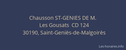 Chausson ST-GENIES DE M.