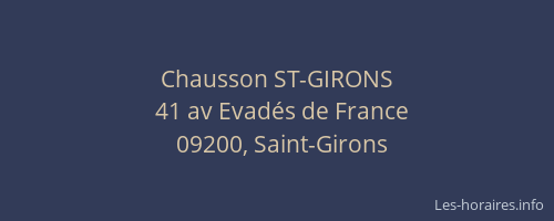 Chausson ST-GIRONS
