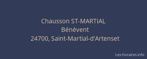 Chausson ST-MARTIAL