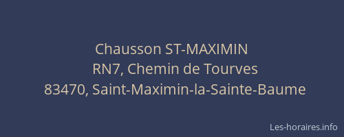 Chausson ST-MAXIMIN