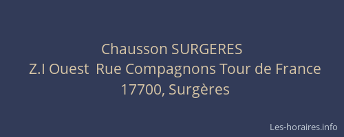 Chausson SURGERES