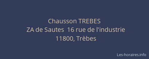 Chausson TREBES