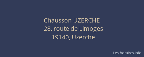 Chausson UZERCHE