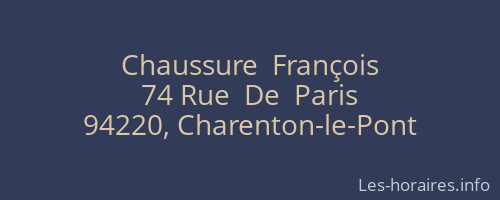 Chaussure  François