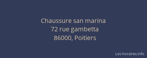 Chaussure san marina