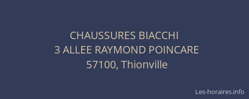 CHAUSSURES BIACCHI