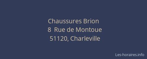 Chaussures Brion