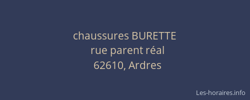 chaussures BURETTE