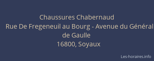 Chaussures Chabernaud